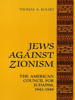 cover image of Jews Against Zionism
